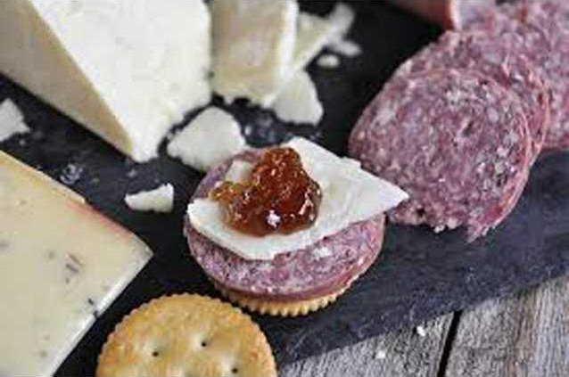 cheese sausage crackers