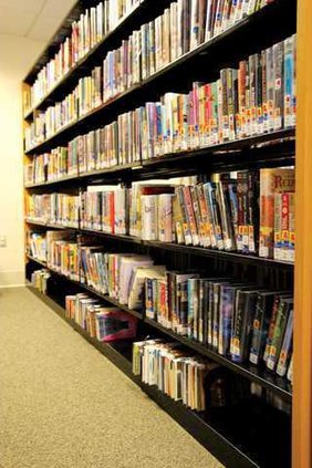 Library shelves