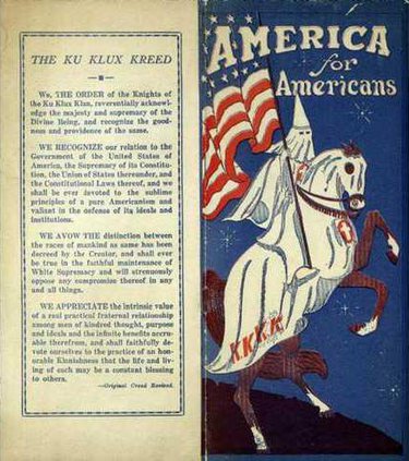 Klan pamphlet