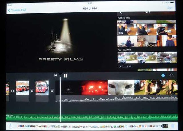 iPad screen