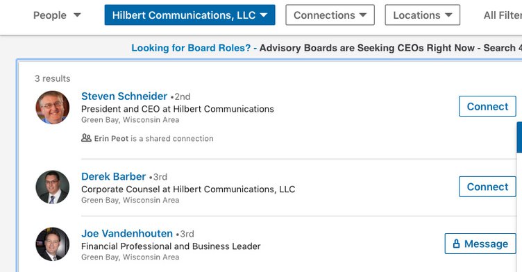 Hilbert Communications LLC - Steve Schneider CEO