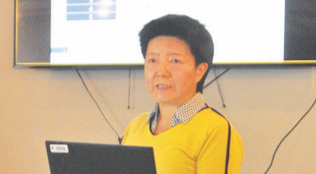 Cissy Ma leads watershed meeting in Readstown in 2019