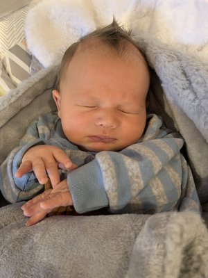 Tyler and Shawna Kitsembel, a son