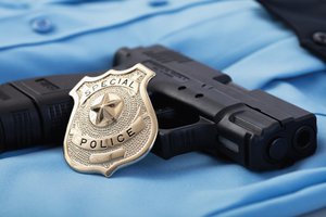 police gun