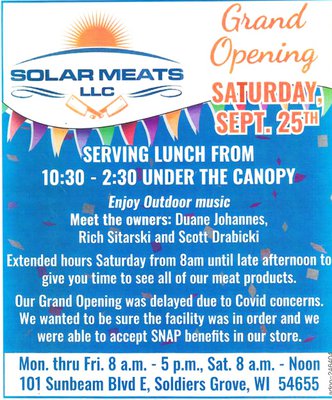 Solar Meats grand opening