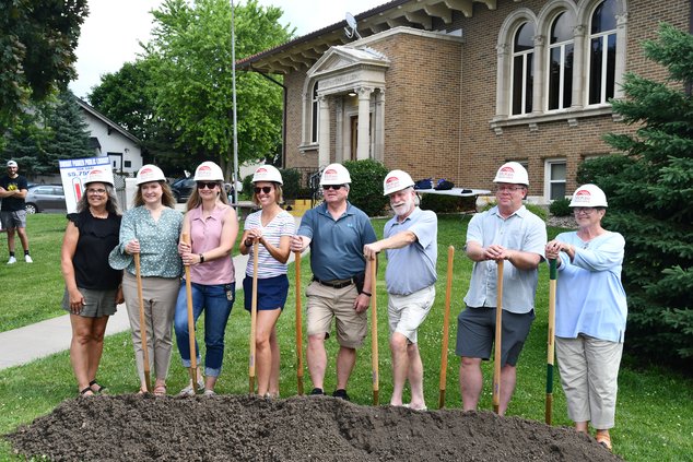 Library groundbreaking