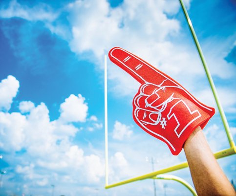 football fan stock