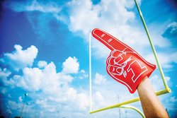 football fan stock