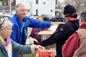 Brek at the basket giveaway