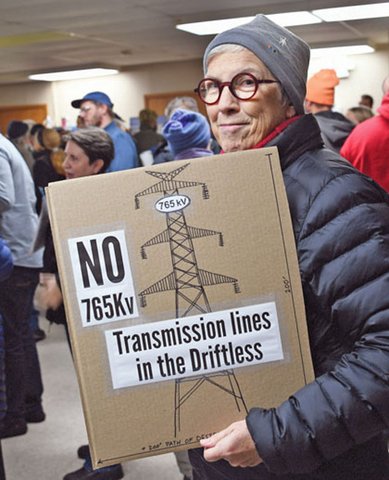 Transmission line draws big crowd