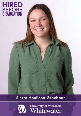 Houlihan-Groebner honored in UWW’s Hired Before Graduation