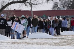 MHS Students Walk-Out On ICE