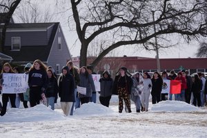 MHS Students Walk-Out On ICE