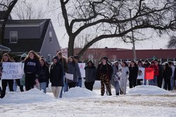 MHS Students Walk-Out On ICE