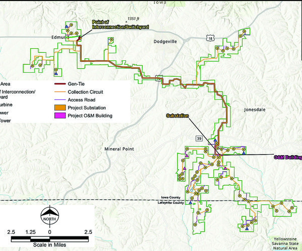 Uplands Wind East map