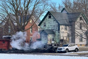 Garage fire displaces residents