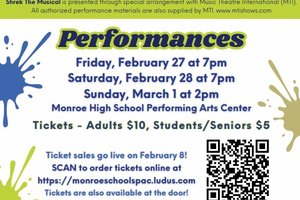 MHS Shrek the Musical coming next weekend