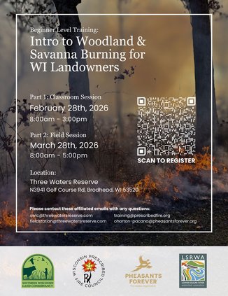 Beginner prescribed burn training being offered in Brodhead