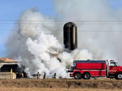 Fire Claims Rural Barn
