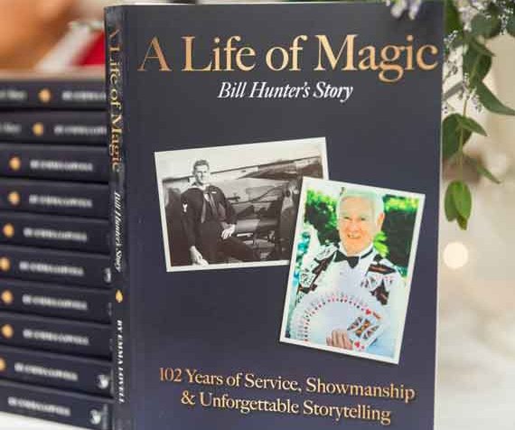 Bill Hunter, 103, has been an entertaining staple for Monroe area