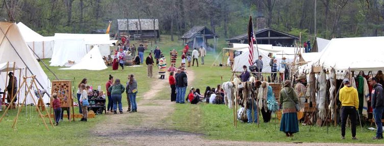 The annual Bloody Lake Rendezvous was held this past weekend at Blackhawk Memorial Park outside of Woodford in Lafayette County.