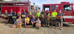 Girls Scout troop donates cookies