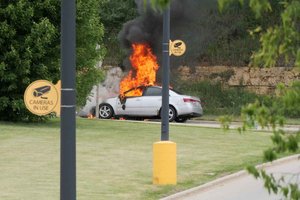 Car Totaled After Fire