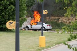 Car Totaled After Fire