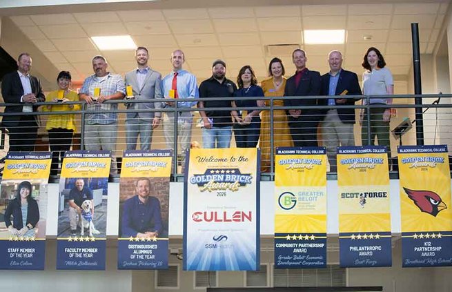 Blackhawk honors partners, alumni, faculty, staff at Fifth Annual Golden Brick Awards