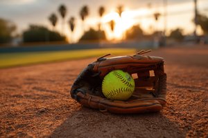 Softball Stock Photo