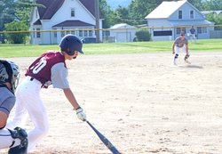 Brody Ray hit towards Stoddard shortstop