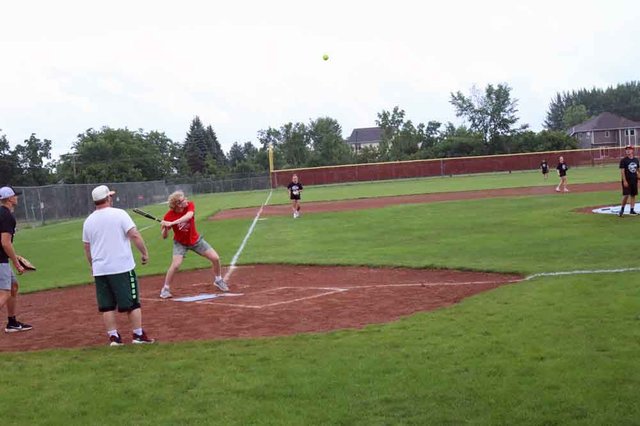 Move It Forward charity coed slow-pitch game sends off old MHS baseball field