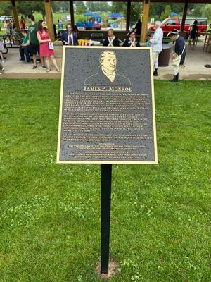 President Monroe Plaque