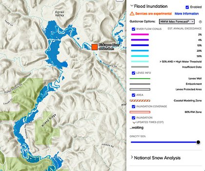 Steuben flood inundation map