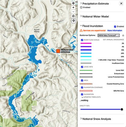 Steuben flood inundation map