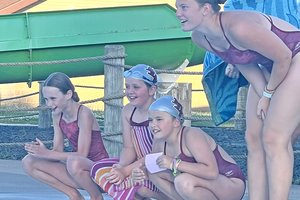 Waterhawks teammates cheering