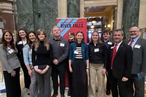UWRF students present research at Research in the Rotunda in Madison