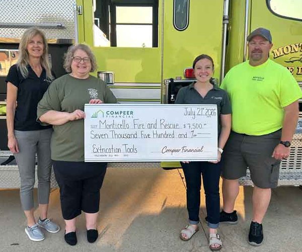 Compeer donates to area emergency services