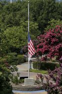 flag at half staff