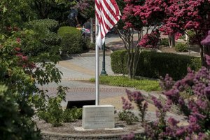 flag at half staff