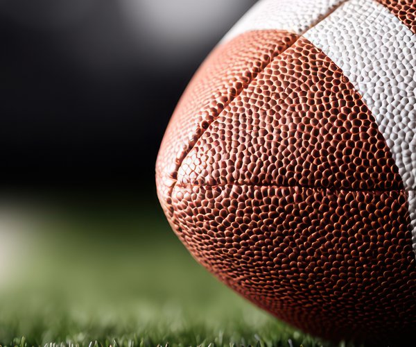 Generic American Football on green field