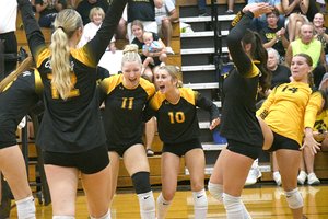 Cuba City VB celebration