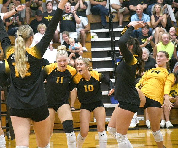 Cuba City VB celebration