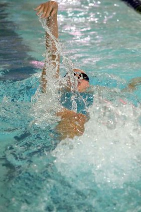 Swim team home meet