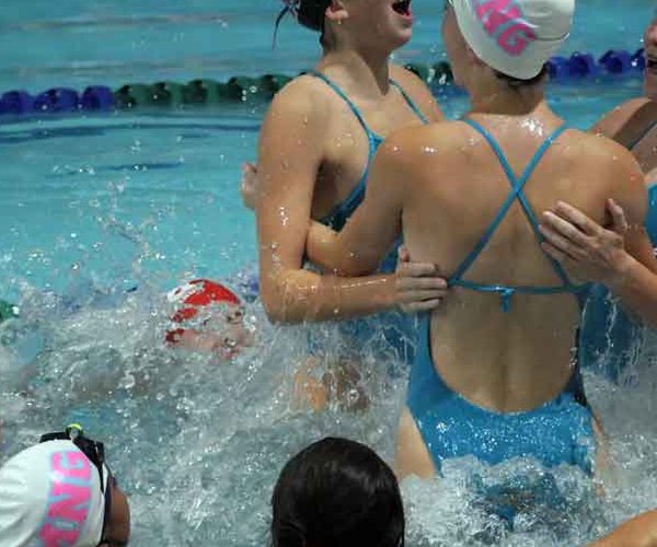 Swim team home meet
