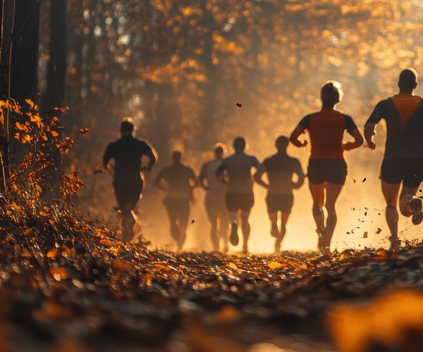 Generic Cross Country runners woods 1