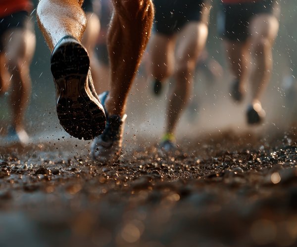 Generic Cross Country runners in rain 1