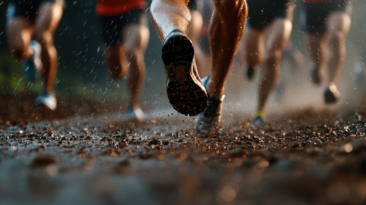 Generic Cross Country runners in rain 1