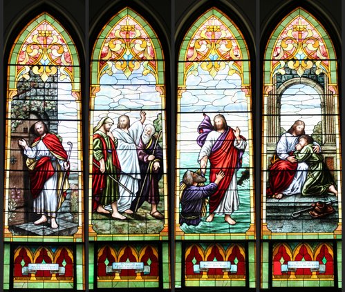 Rededication of stained glass