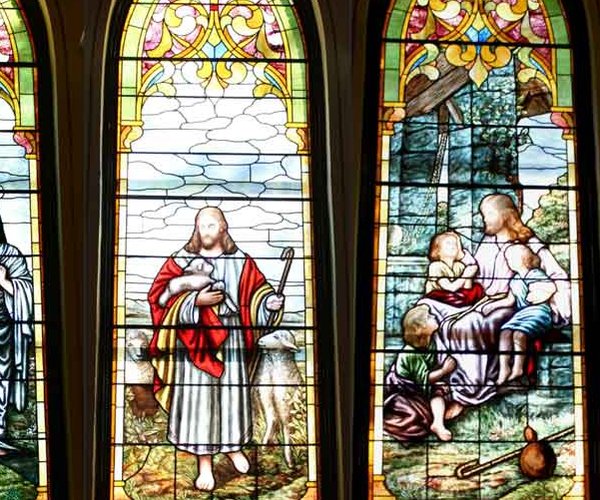 IUCC stained glass window dedicated